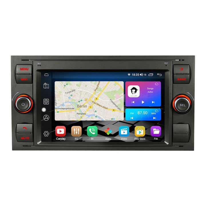 2 Din Android Autoradio Stereo Gps Carplay Car Radio Video for Ford Focus 2 Mondeo S C Max Kuga Fiesta Fusion Car DVD Player